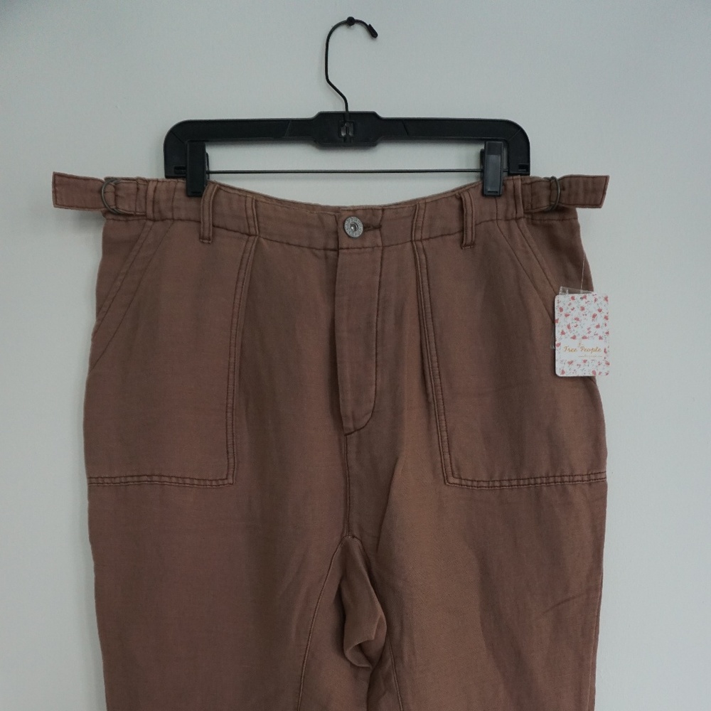 Free People -- Brown Linen Pants --